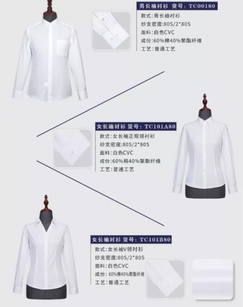 2021时尚职业装-普通60棉衬衫
